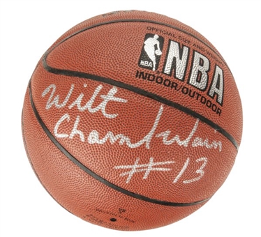Wilt Chamberlain Signed Official NBA Basketball